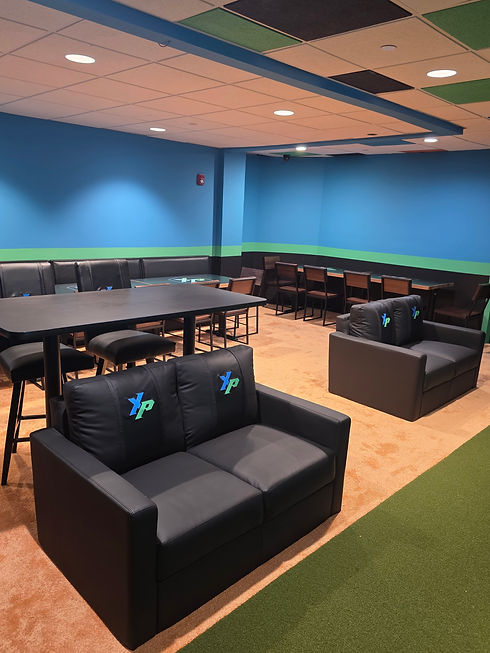 lounge recliners at the sports suite at extreme play